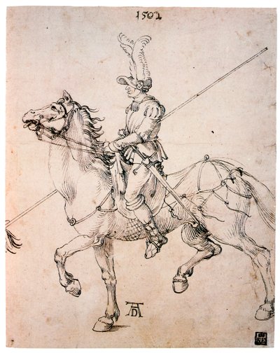 Kavalier mit Lanze, 1502 von Albrecht Dürer