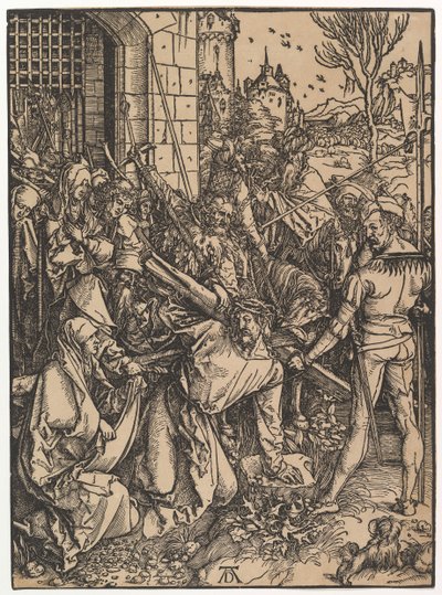 Christus trägt das Kreuz, aus Die Große Passion von Albrecht Dürer