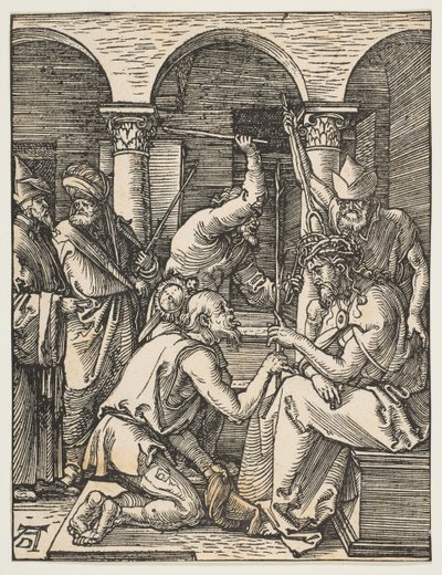Christus mit Dornen gekrönt, aus Die kleine Passion von Albrecht Dürer