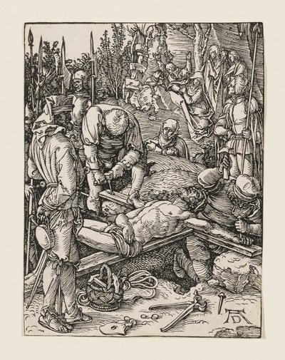 Christus ans Kreuz genagelt von Albrecht Dürer