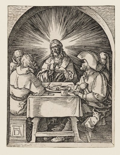 Christus in Emmaus von Albrecht Dürer