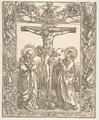 Christus am Kreuz zwischen der Jungfrau und dem Heiligen Johannes von Albrecht Dürer