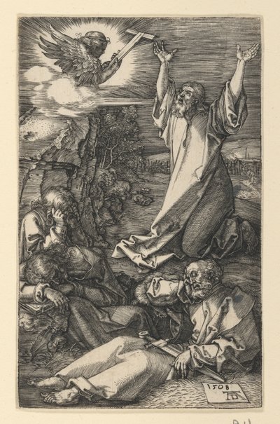 Christus am Ölberg, aus Die gravierte Passion von Albrecht Dürer