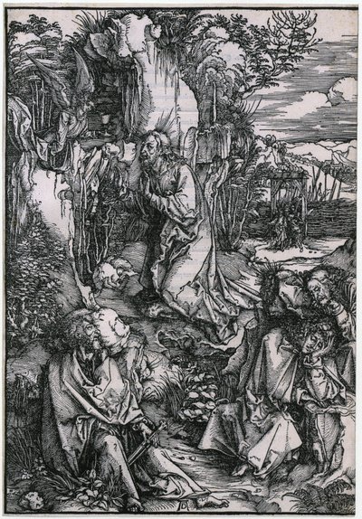 Christus am Ölberg, Blatt 3 der Folge "Die Große Passion" von Albrecht Dürer