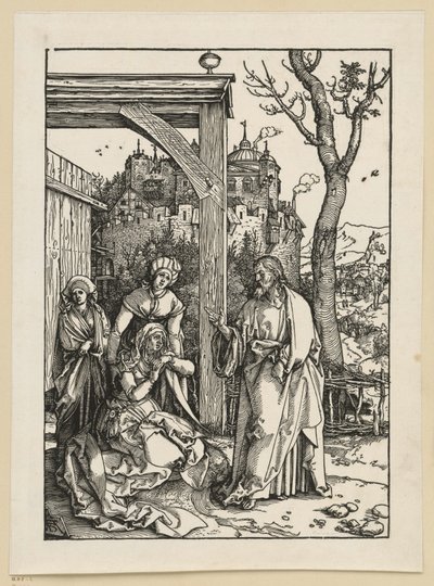Christus nimmt Abschied von seiner Mutter (Marienleben) von Albrecht Dürer
