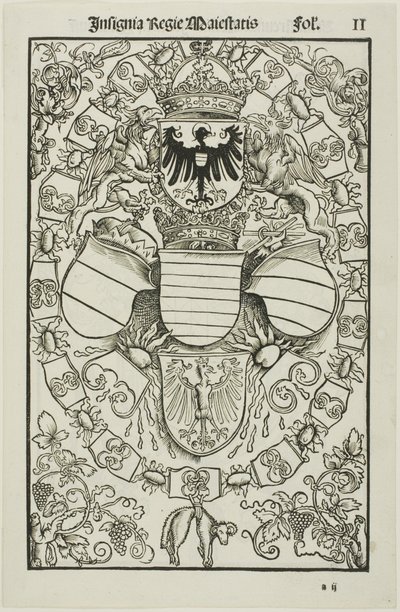 Wappen von Maximilian I. als König der Römer von Albrecht Dürer