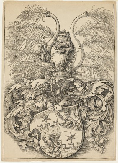 Wappen von Wilhelm und Wolfgang Rogendorf von Albrecht Dürer