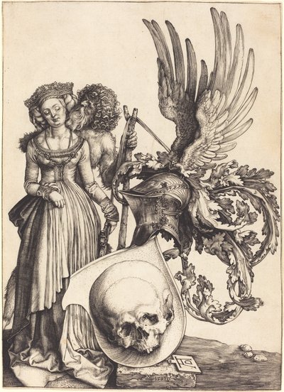 Wappen mit einem Schädel von Albrecht Dürer