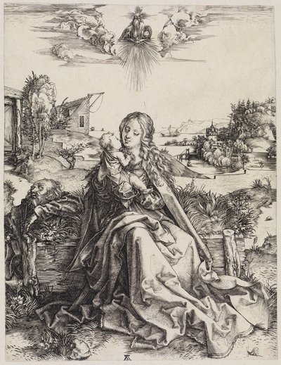 Die Heilige Familie mit der Heuschrecke von Albrecht Dürer