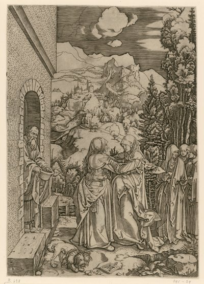 Die Heimsuchung (Marienleben) von Albrecht Dürer