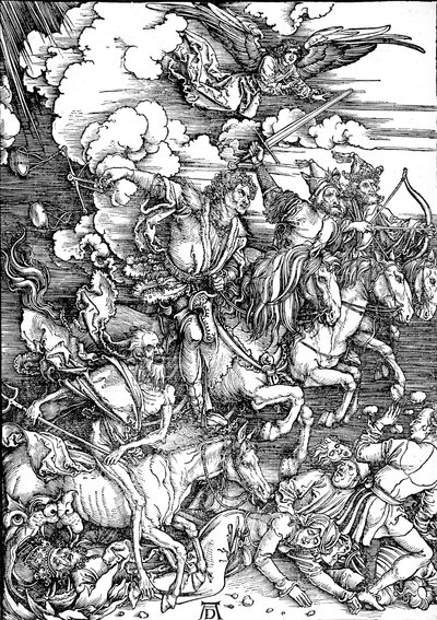 Die Offenbarung des Johannes: Die vier apokalyptischen Reiter von Albrecht Dürer
