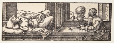 Zeichner, der einen Akt zeichnet von Albrecht Dürer