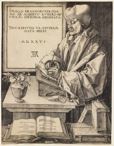 Erasmus von Rotterdam von Albrecht Dürer