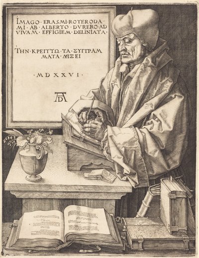 Erasmus von Rotterdam von Albrecht Dürer