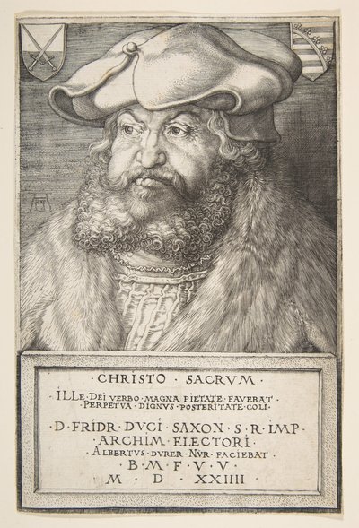 Friedrich der Weise, Kurfürst von Sachsen, 1524 von Albrecht Dürer