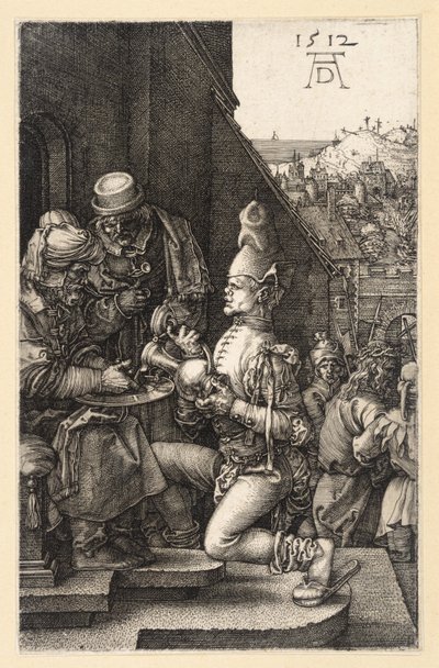Handwaschung Pilati (Kupferstich-Passion) von Albrecht Dürer