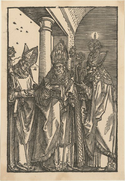 Heilige Bischöfe Nikolaus, Ulrich und Erasmus von Albrecht Dürer