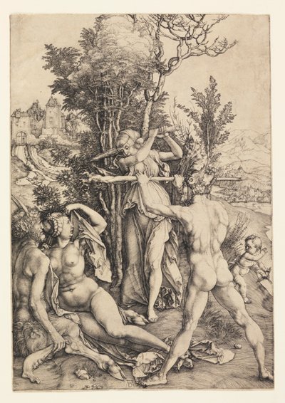 Herkules am Scheideweg (Die Auswirkungen der Eifersucht) von Albrecht Dürer