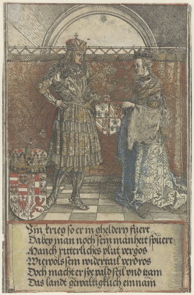 Die burgundische Hochzeit: Maximilian heiratet Maria von Burgund von Albrecht Dürer