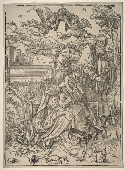 Heilige Familie mit den drei Hasen von Albrecht Dürer