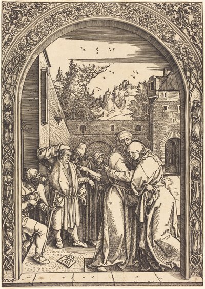 Joachim und Anna am Goldenen Tor von Albrecht Dürer