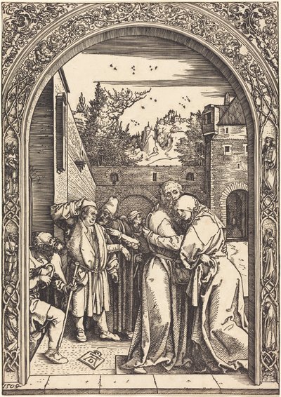 Joachim und Anna am Goldenen Tor von Albrecht Dürer