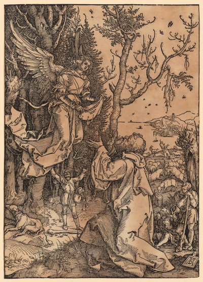 Joachim auf dem Felde, Blatt 3 der Folge "Das Marienleben" von Albrecht Dürer