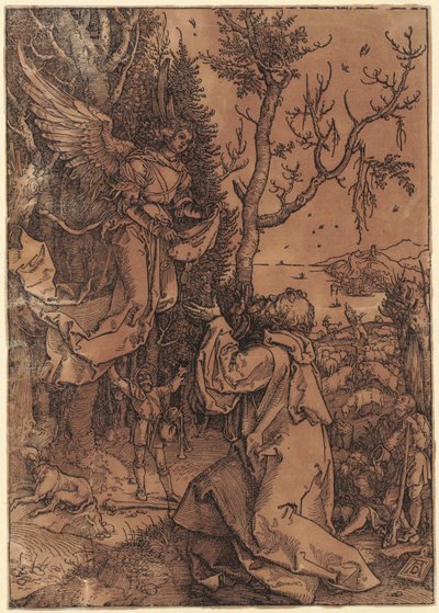 Joachim auf dem Felde, Blatt 3 der Folge "Das Marienleben" von Albrecht Dürer