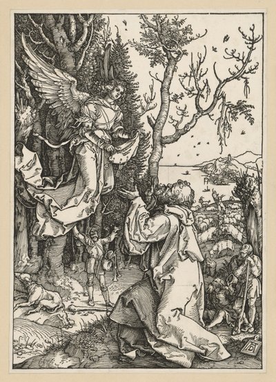 Joachim und der Engel (Marienleben) von Albrecht Dürer