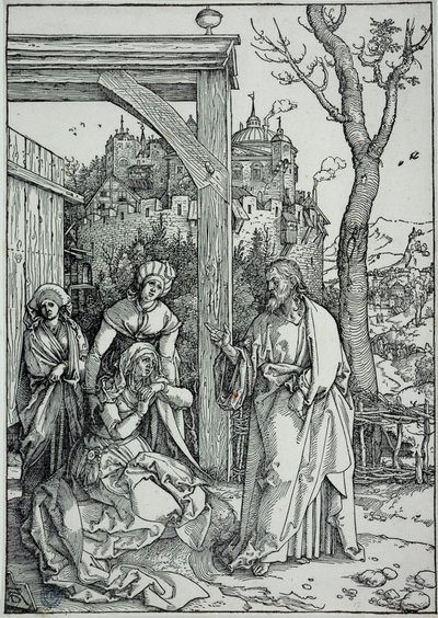 Das Leben der Jungfrau: Jesus nimmt Abschied von seiner Mutter (Bartsch 92) von Albrecht Dürer