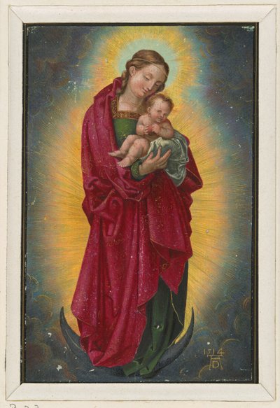 Maria Diadem und Kind auf der Mondsichel von Albrecht Dürer