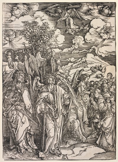 Offenbarung des Johannes: Vier Engel halten die Winde zurück von Albrecht Dürer