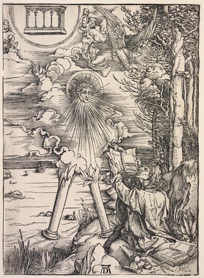 Offenbarung des Johannes: Johannes verschlingt die Bücher von Albrecht Dürer