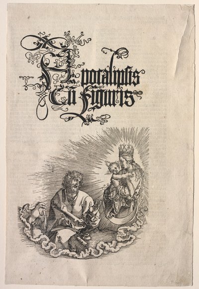 Offenbarung des Johannes: Titelseite zur Apokalypse, 1511 von Albrecht Dürer
