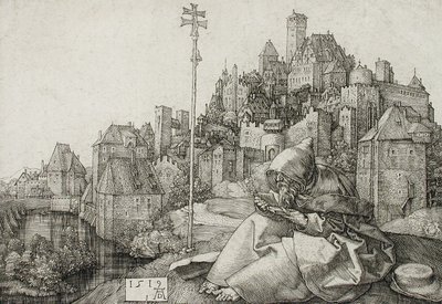 Der heilige Antonius beim Lesen von Albrecht Dürer