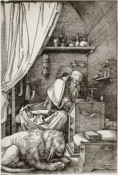 Der heilige Hieronymus in seiner Zelle (Bartsch 114) von Albrecht Dürer