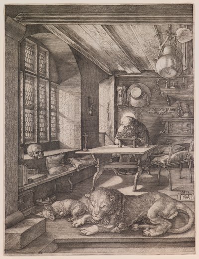 Heiliger Hieronymus in seinem Studierzimmer von Albrecht Dürer