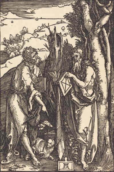 Johannes der Täufer und der heilige Onuphrius, um 1504 von Albrecht Dürer