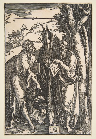 Heiliger Johannes der Täufer und Heiliger Onuphrius von Albrecht Dürer