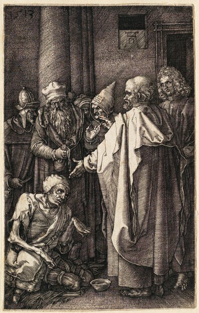 Sankt Peter und Sankt Johannes am Tempeltor von Albrecht Dürer