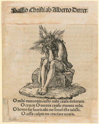 Schmerzensmann, Titelblatt der Folge "Kleine Holzschnitt-Passion" von Albrecht Dürer