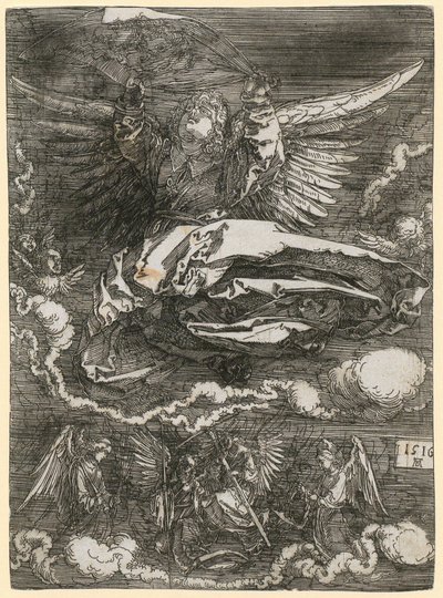 Schweißtuch von einem Engel gehalten von Albrecht Dürer