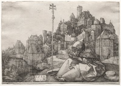 Der heilige Antonius beim Lesen von Albrecht Dürer