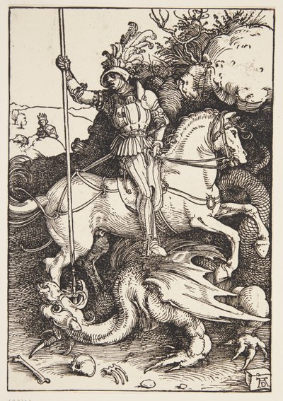St. Georg tötet den Drachen von Albrecht Dürer