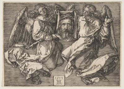 Schweißtuch gehalten von zwei Engeln von Albrecht Dürer
