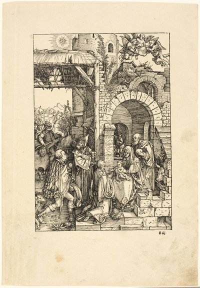Die Anbetung der Könige, aus Das Leben der Jungfrau von Albrecht Dürer