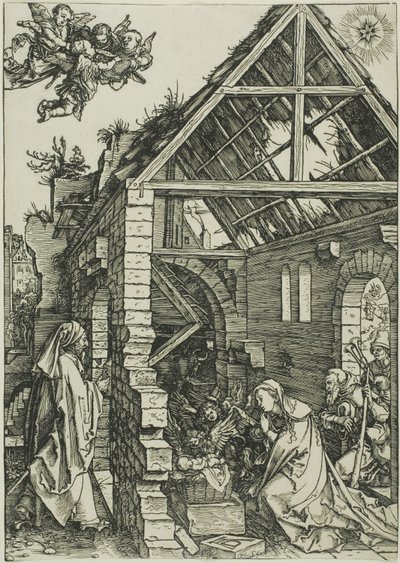 Die Anbetung der Hirten, aus Das Leben der Jungfrau von Albrecht Dürer