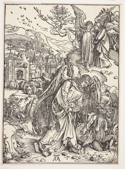 Der Engel zeigt St. Johannes das neue Jerusalem von Albrecht Dürer