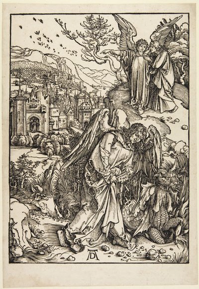 Der Engel mit dem Schlüssel zum Abgrund von Albrecht Dürer
