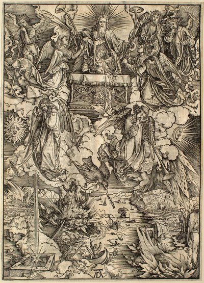 Die Apokalypse: Die sieben Engel mit den Posaunen von Albrecht Dürer
